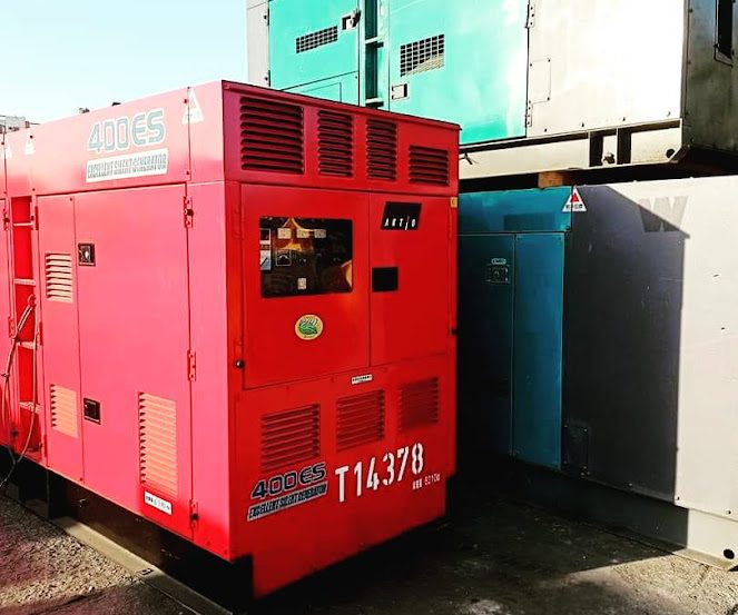 Industrial sound-proof diesel generator on rent in Karachi