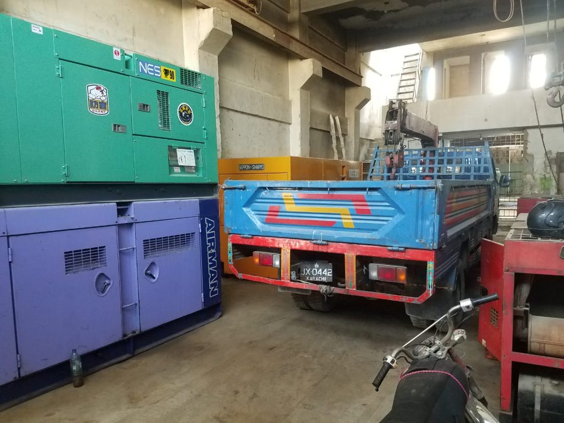90 KVA sound-proof diesel generator for rent in Karachi